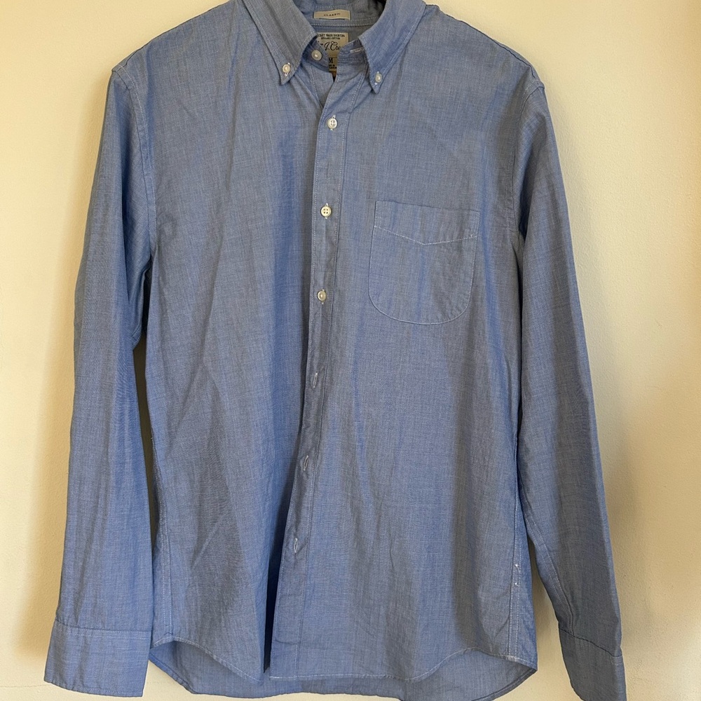J. Crew Light Blue Casual Button Down Shirt